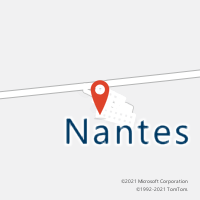 Mapa com localização da Agência AC NANTES