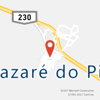 Mapa com localização da Agência AC NAZARE DO PIAUI