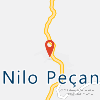 Mapa com localização da Agência AC NILO PECANHA