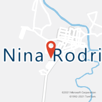 Mapa com localização da Agência AC NINA RODRIGUES