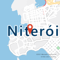 Mapa com localização da Agência AC NITEROI