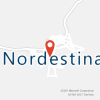Mapa com localização da Agência AC NORDESTINA