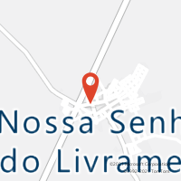 Mapa com localização da Agência AC NOSSA SENHORA DO LIVRAMENTO