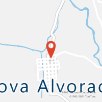 Mapa com localização da Agência AC NOVA ALVORADA