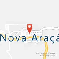 Mapa com localização da Agência AC NOVA ARACA