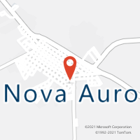 Mapa com localização da Agência AC NOVA AURORA