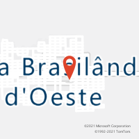 Mapa com localização da Agência AC NOVA BRASILANDIA DO OESTE