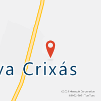Mapa com localização da Agência AC NOVA CRIXAS
