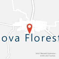 Mapa com localização da Agência AC NOVA FLORESTA