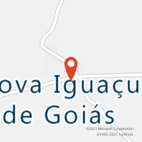 Mapa com localização da Agência AC NOVA IGUACU DE GOIAS