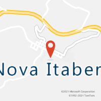 Mapa com localização da Agência AC NOVA ITABERABA
