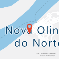 Mapa com localização da Agência AC NOVA OLINDA DO NORTE