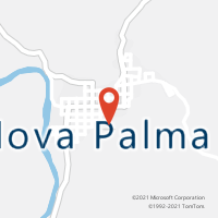 Mapa com localização da Agência AC NOVA PALMA