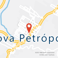 Mapa com localização da Agência AC NOVA PETROPOLIS