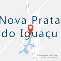 Mapa com localização da Agência AC NOVA PRATA DO IGUACU