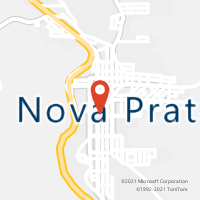 Mapa com localização da Agência AC NOVA PRATA