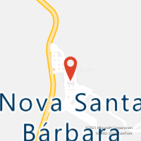 Mapa com localização da Agência AC NOVA SANTA BARBARA