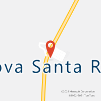 Mapa com localização da Agência AC NOVA SANTA RITA