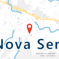 Mapa com localização da Agência AC NOVA SERRANA