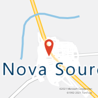 Mapa com localização da Agência AC NOVA SOURE