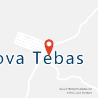 Mapa com localização da Agência AC NOVA TEBAS