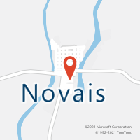 Mapa com localização da Agência AC NOVAIS
