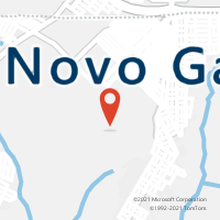 Mapa com localização da Agência AC NOVO GAMA
