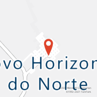 Mapa com localização da Agência AC NOVO HORIZONTE DO NORTE