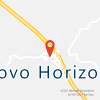 Mapa com localização da Agência AC NOVO HORIZONTE
