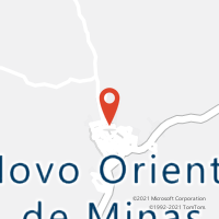 Mapa com localização da Agência AC NOVO ORIENTE DE MINAS