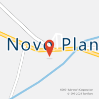 Mapa com localização da Agência AC NOVO PLANALTO