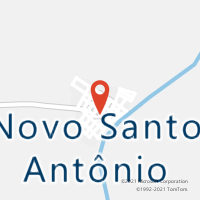 Mapa com localização da Agência AC NOVO SANTO ANTONIO