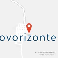 Mapa com localização da Agência AC NOVORIZONTE