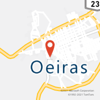 Mapa com localização da Agência AC OEIRAS
