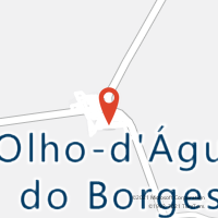 Mapa com localização da Agência AC OLHO DAGUA DO BORGES
