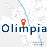 Mapa com localização da Agência AC OLIMPIA