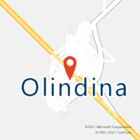 Mapa com localização da Agência AC OLINDINA