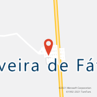 Mapa com localização da Agência AC OLIVEIRA DE FATIMA