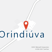 Mapa com localização da Agência AC ORINDIUVA