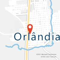 Mapa com localização da Agência AC ORLANDIA