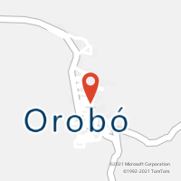 Mapa com localização da Agência AC OROBO