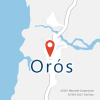 Mapa com localização da Agência AC OROS