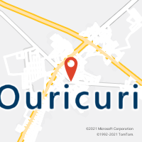 Mapa com localização da Agência AC OURICURI