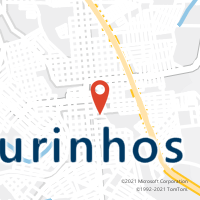 Mapa com localização da Agência AC OURINHOS