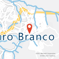 Mapa com localização da Agência AC OURO BRANCO