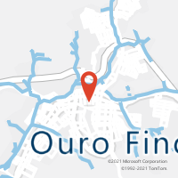 Mapa com localização da Agência AC OURO FINO