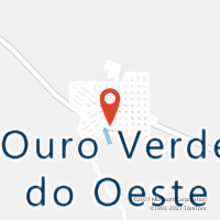 Mapa com localização da Agência AC OURO VERDE DO OESTE