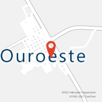 Mapa com localização da Agência AC OUROESTE