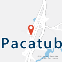 Mapa com localização da Agência AC PACATUBA
