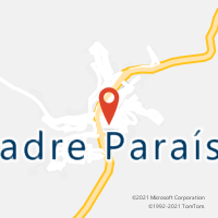 Mapa com localização da Agência AC PADRE PARAISO